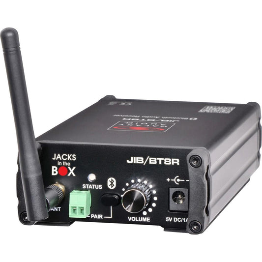 Receptor Bluetooth estéreo Galaxy Audio Jacks In The Box BT8R con XLR y 1/4" O -GAJIBBT8R