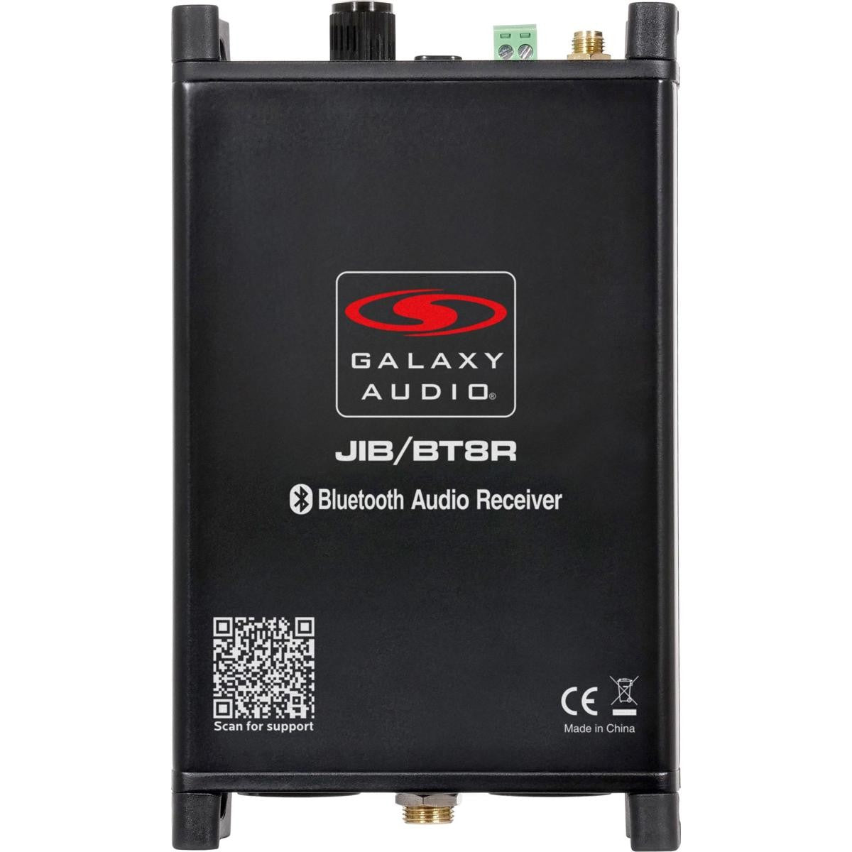 Receptor Bluetooth estéreo Galaxy Audio Jacks In The Box BT8R con XLR y 1/4" O -GAJIBBT8R