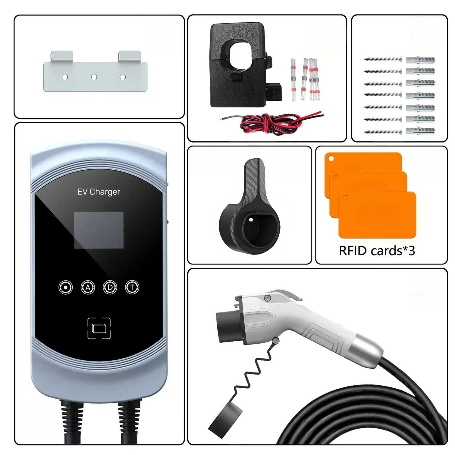 Cargador para vehículos eléctricos GBT de China con función DLB, aplicación Wi-Fi RFID, 11 kW trifásico, retardo de 1 a 15 horas