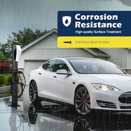Tesla Charger Pedestal al aire libre EV cargador soporte con soporte para estación de carga EV astilla