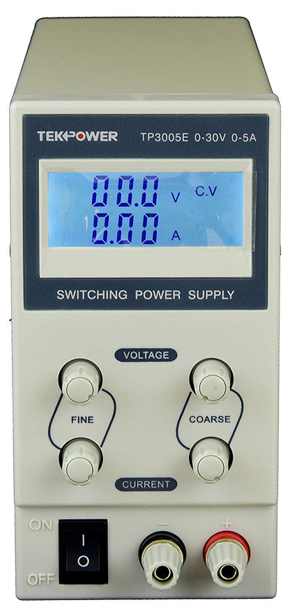 Tekpower TP3005E DC Fuente de alimentación conmutada ajustable 30V 5A Pantalla digital