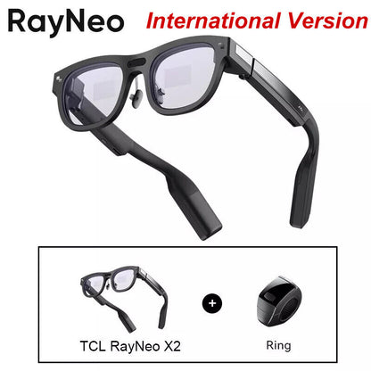 TCL RayNeo X2 Smart AR Glasses Full-Color Micro LED Display with Bluetooth Ring