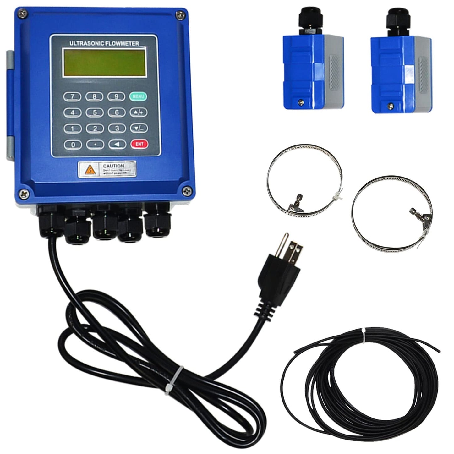 Caudalímetro líquido ultrasónico IP67+TM-1 DN50-2,296.6 ft m del metro de flujo de Digitaces TUF-2000B
