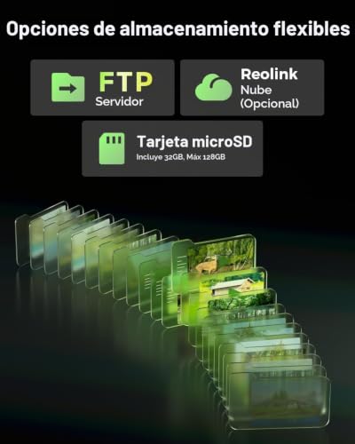Reolink Go Ranger PT+SP Primera cámara de vigilancia para fauna silvestre 4K 4G LTE con visión panorámica de 360°. 4K 8MP Ultra HD Detección y reconocimiento de animales Alimentación por batería/solar Visión Nocturna sin brillo IP65