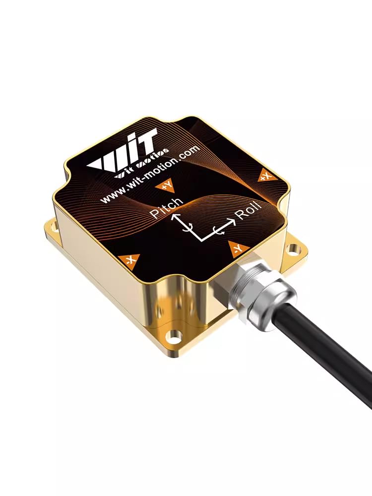 WITMOTION [Precisión ultra alta] WitMotion HWT9053-485 (X/Y ± 0.001°) 3 ejes Acc+Gyro+Mag Sensor de brújula electrónica, ángulo triaxial IP68 MPU9250 AHRS IMU Temperatura y Magnetómetro Compnsation para