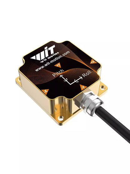 WITMOTION [Precisión ultra alta] WitMotion HWT9053-485 (X/Y ± 0.001°) 3 ejes Acc+Gyro+Mag Sensor de brújula electrónica, ángulo triaxial IP68 MPU9250 AHRS IMU Temperatura y Magnetómetro Compnsation para