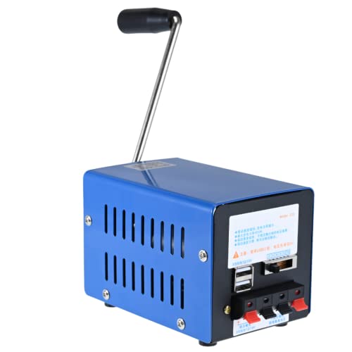 Fuente de alimentación manual del generador portátil de 20 W para acampar fuera de la red de emergencia de reserva de manivela cargador USB