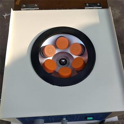 Máquina centrífuga, centrífugas de mesa de laboratorio, equipo centrífugo de laboratorio eléctrico con tubos de centrífuga de 6x50ml, baja velocidad 0-4000RPM 0-60Min Timer 2770xg Fuerza centrífuga