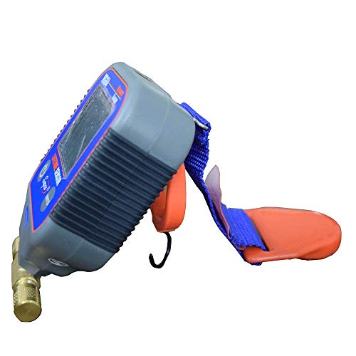 Supco VG64 calibre de vacío con pantalla digital, rango de 0 a 12 000 micrones, precisión de 10%, conexión para adaptador de campana macho de 0.25 pulgadas