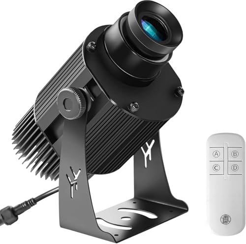 Proyector LED Gobo de 65W con Logo Personalizado Gratuito, Lente Giratoria Impermeable Ip67, para Logo, Publicidad, Interior, Boda, Tienda, Exterior, Empresa, Hotel, Bar (65W) LZHZH 65W