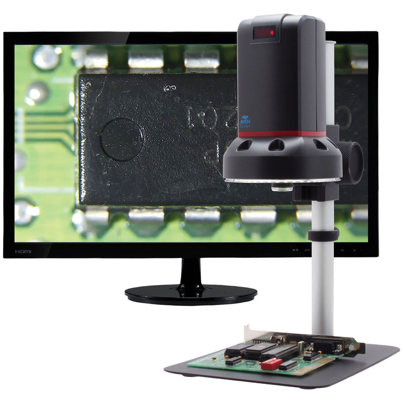 AVEN TOOLS Microscopio digital Cyclops 4K HDMI + USB [13x a 140x] con lente de 4x SKU: 26700-424