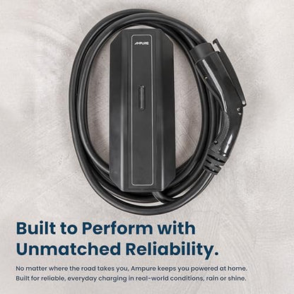AMPURE TurboDX - Cargador EV nivel 2, carga rápida de 32 A, cableado, resistente al agua IP67, compatible con SAE J1772 #Tdxhw32a