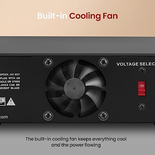 Pyle Pyle PSV300 - Fuente de alimentación de banco compacto universal - Convertidor de CA a CC de laboratorio doméstico regulado de 30 amperios con 13.8 voltios CC 115/230 V CA conmutable, terminales