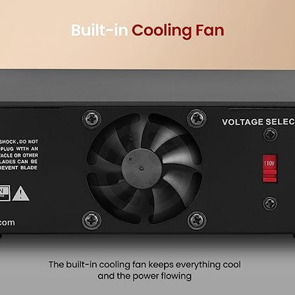 Pyle Pyle PSV300 - Fuente de alimentación de banco compacto universal - Convertidor de CA a CC de laboratorio doméstico regulado de 30 amperios con 13.8 voltios CC 115/230 V CA conmutable, terminales