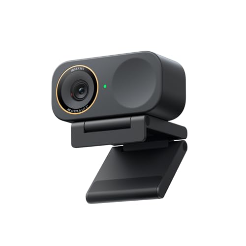 Insta360 Link 2C Pro - CINSABPB-S-B Cámara web 4K para PC/Mac, sensor de 1/1.3", baja luz, marco automático, HDR, micrófonos direccionales con cancelación de ruido, compatible con Stream Deck, Zoom, equipos