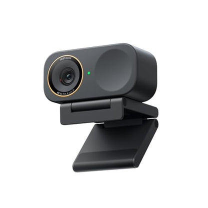 Insta360 Link 2C Pro - CINSABPB-S-B Cámara web 4K para PC/Mac, sensor de 1/1.3", baja luz, marco automático, HDR, micrófonos direccionales con cancelación de ruido, compatible con Stream Deck, Zoom, equipos