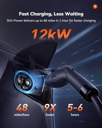 StarCharge - Cargador EV de nivel 2, 50 amperios 240 V J1772 cableado - Juno1772-50H
