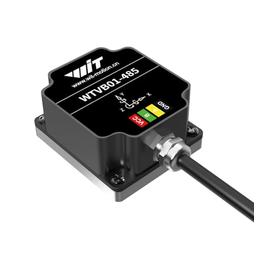 WITMOTION - [RS485 Modbus Sensor de Vibración] WTVB01-485 IP68 Transductor impermeable Ar-Duino, 3-Axis Aceleración Velocidad Angular Vibración (Complitude+Frecuencia+Desplazamiento+Velocidad) Detector, Módulo