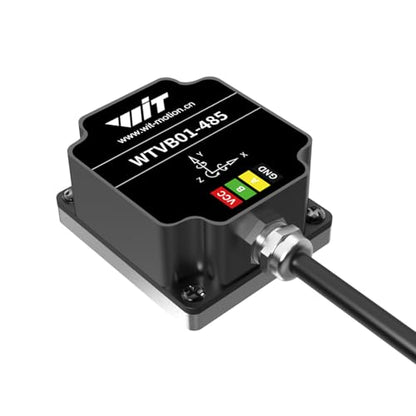 WITMOTION - [RS485 Modbus Sensor de Vibración] WTVB01-485 IP68 Transductor impermeable Ar-Duino, 3-Axis Aceleración Velocidad Angular Vibración (Complitude+Frecuencia+Desplazamiento+Velocidad) Detector, Módulo