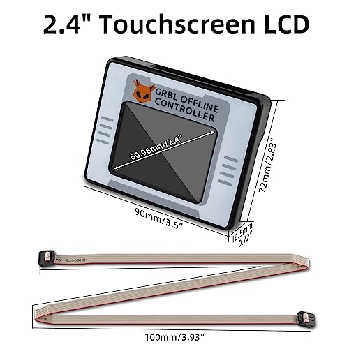 FoxAlien Controlador sin conexión CNC para Masuter Pro y Masuter 3, módulo de control sin conexión con pantalla táctil LCD GRBL Control para máquina de grabado FoxAlien CNC Router