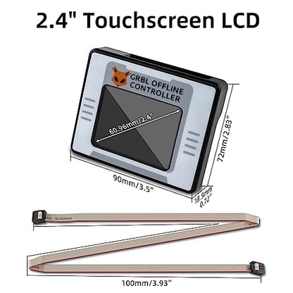 FoxAlien Controlador sin conexión CNC para Masuter Pro y Masuter 3, módulo de control sin conexión con pantalla táctil LCD GRBL Control para máquina de grabado FoxAlien CNC Router