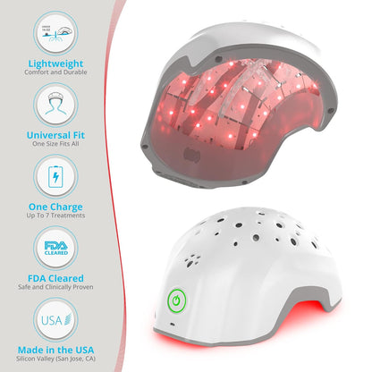 EVO - Casco láser para el crecimiento del cabello LH40, terapia de luz roja para el recrecimiento del cabello y el tratamiento de la pérdida de cabello, aprobado por la FDA LH40 EVO