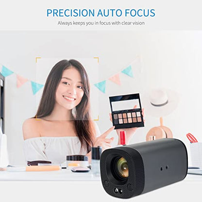 FEELWORLD HV10X Cámara de transmisión en vivo profesional Full HD 1080P 60fps USB3.0 HDMI con zoom óptico 10X Micrófono de enfoque automático Soporte Control remoto