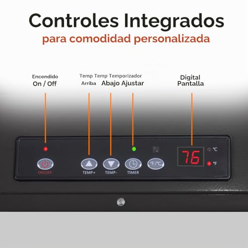 Comfort Zone CZ260ER - Calentador digital de montaje en techo con cable