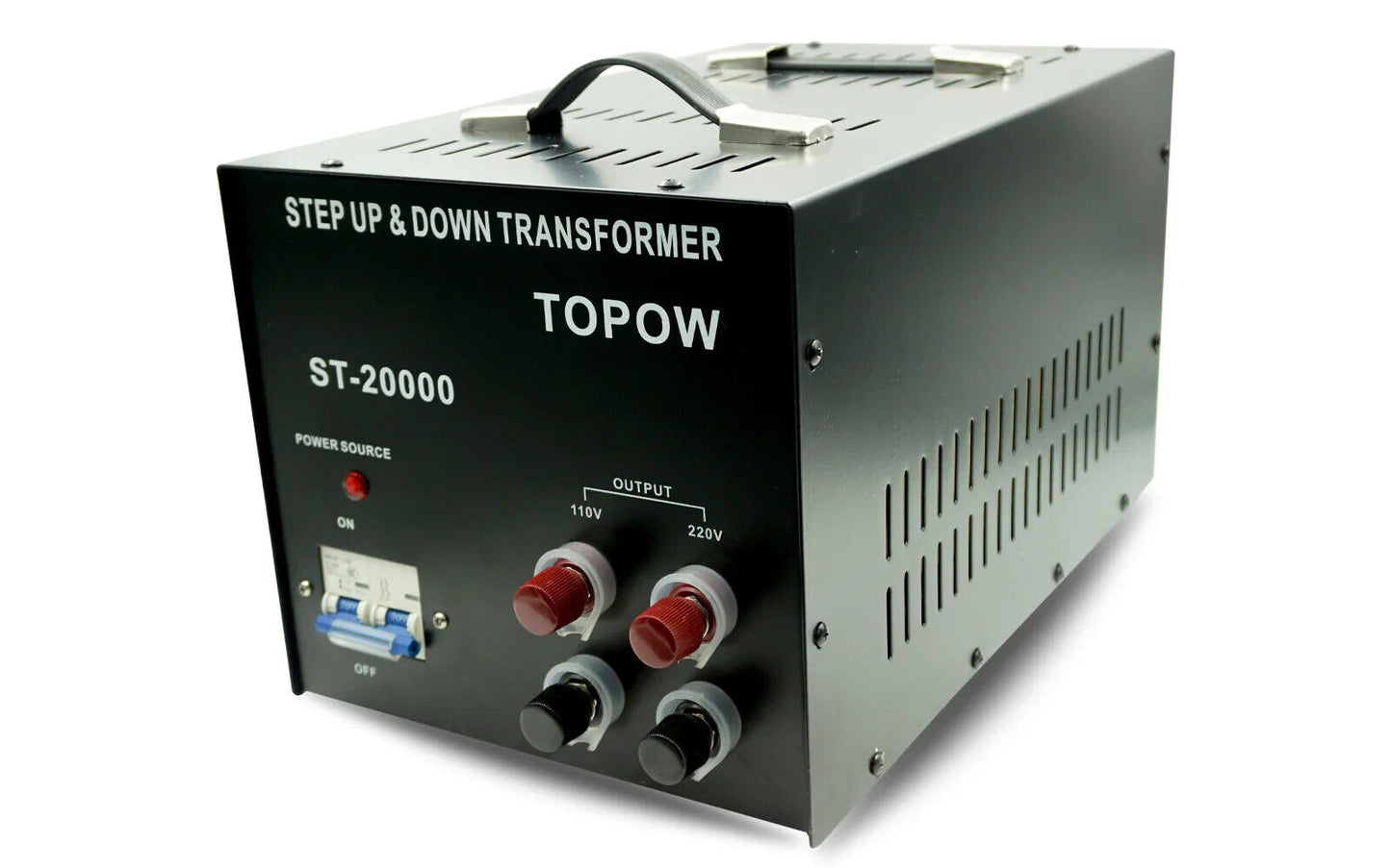 Transformador convertidor de voltaje ascendente / descendente Topow 20000w 110 V - 220 voltios-