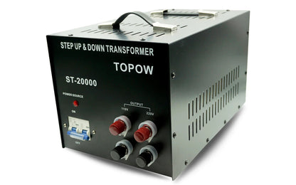 Transformador convertidor de voltaje ascendente / descendente Topow 20000w 110 V - 220 voltios-
