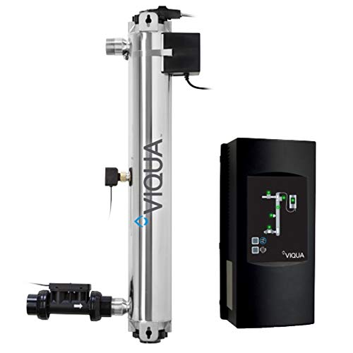 Viqua 650653 PRO20 Sistema UV 20 GPM NFS 55 Clase A para todo el hogar y tratamiento de agua comercial ligero