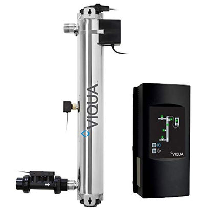 Viqua 650653 PRO20 Sistema UV 20 GPM NFS 55 Clase A para todo el hogar y tratamiento de agua comercial ligero