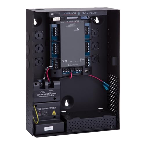 Rosslare AC-215IP-BU 2-Reader Networked Access Controller TCP/IP Panel 30,000 Users 4 Relay Outputs Wiegand Reader Support Access Control for CCTV Surveillance Systems Security Automation