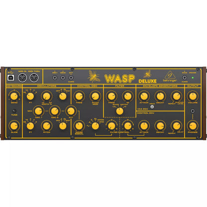 Legendario sintetizador analógico Behringer WASP DELUXE con dos OSC y VCF multimodo