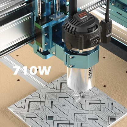SainSmart Genmitsu 4040-PRO MAX Enrutador CNC, recortadora de 710 W y riel lineal, área de trabajo 16.142 x 15.945 x 3.031 in, para fresado de corte acrílico de madera, control GRBL - 4040PM