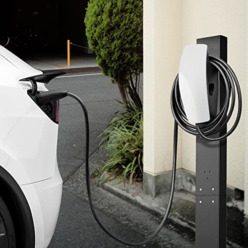 HOSMART Base de Carga EV, Conector de Pared, estación de Carga EV, Soporte de Carga para vehículos eléctricos, Soporte para estación de Carga de Coche eléctrico Tesla, Accesorios para Tesla