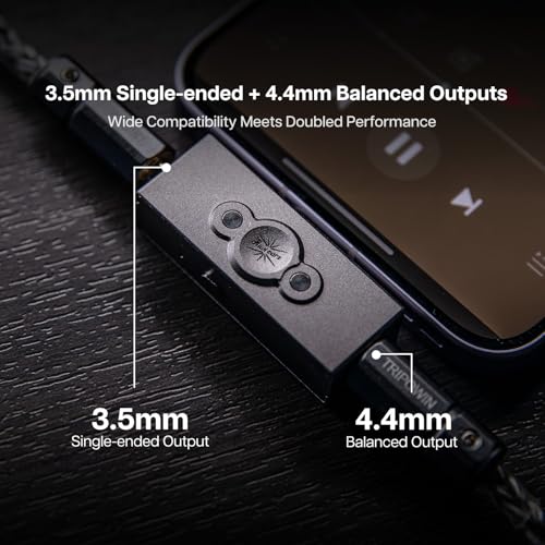 Linsoul Kiwi Ears Allegro Pro - Auriculares IEM actualizados DAC/AMP, USB C a 3.5/0.173 in de salida compatible con PCM de hasta 32 bits/384 kHz DSD128/DSD64, amplificadores ES9603 duales para teléfonos inteligentes/PC/portátiles