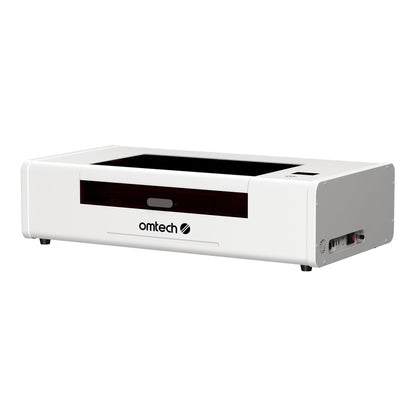 OMTech Polar Lite de 55 W, grabador láser de CO2 de escritorio y cortador, máquina de grabado láser compacta de 20 x 12 pulgadas con ventiladores de escape integrados y tanque de agua de 0.5 galones, máquina de corte láser