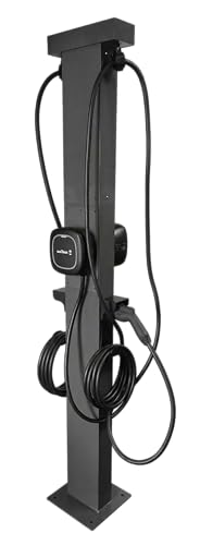 Pedestal universal para cargadores de vehículos eléctricos de nivel 2 (Pedestal Dual w/CMS) U-PED82-CMS