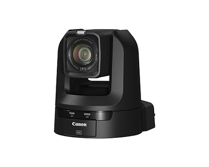 Canon CR-N100 PTZ Cámara (Negro), Zoom óptico de 20x, Video 4K UHD, Producciones Profesionales, Casa de Adoración, Educación, Broadcast, Corporativo MFR #6527C001