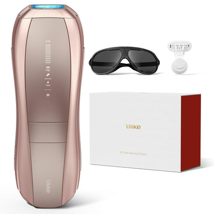 Ulike Depilación láser Air 10 IPL, regalos navideños para mujeres y hombres, contacto de enfriamiento de hielo de 65 °F, luces duales, sensor de piel y modo SHR* para una depilación casi indolora UI20 RE