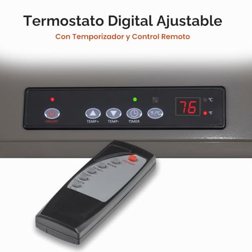 Comfort Zone CZ260ER - Calentador digital de montaje en techo con cable
