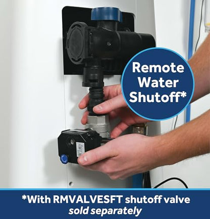 GE GXMD30W Suavizador de agua inteligente con filtración integrada, 30,000 granos, reduce los minerales duros a toda la casa, WiFi integrado con alertas de flujo de agua, agua blanda para ducha, electrodomésticos y fontanería, GXMD30W