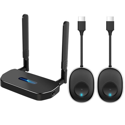 Kit de extensor inalámbrico HDMI de dos transmisores y receptores 4K. YAOMAISI Casting 165 pies/50 m 5G señal estable video/audio HDMI kit extensor inalámbrico para PC, laptop, cámara, Blu-ray, Netfix, PS5 a monitor, proyector, HDTV