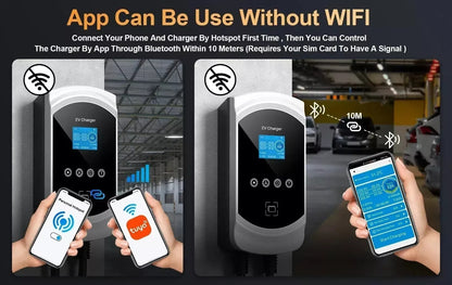 Cargador para vehículos eléctricos GBT de China con función DLB, aplicación Wi-Fi RFID, 11 kW trifásico, retardo de 1 a 15 horas