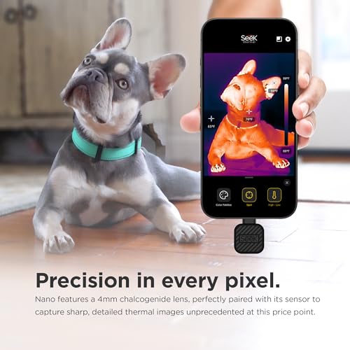 Seek Thermal - Cámara térmica Nano 300 para Android con conector USB-C, cámara térmica Android, cámara térmica de alta resolución 320 x 240, velocidad de fotogramas de imágenes de 25 Hz, rango de