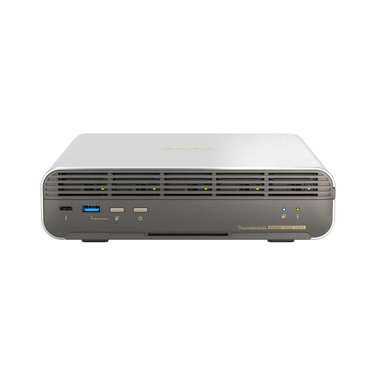 QNAP TBS-h574TX NASbook de 5 bahías Thunderbolt 4 totalmente flash, Intel Core i3, 12 GB de RAM,