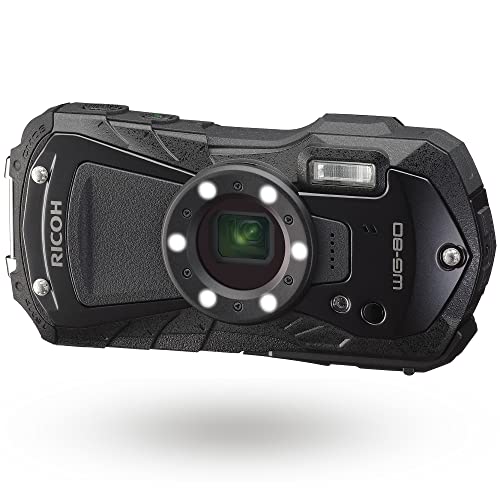 Ricoh WG-80 Cámara digital impermeable negra a prueba de golpes a prueba de congelación a prueba de golpes (versión internacional) 3121