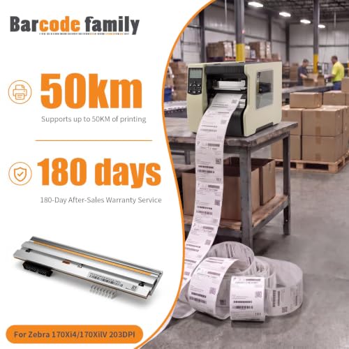 P1004236 170Xi4 Cabezal de impresión térmico de 6 pulgadas para impresoras de etiquetas de código de barras Zebra 170Xi4 170XiIV 203DPI | 180 días de garantía