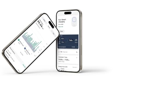 Wallbox Pulsar Plus - Cargador inteligente para vehículos eléctricos de nivel 2, ultracompacto, WiFi, Bluetooth, Alexa/Google Home, Energy Star y certificado UL, cable de 25 pies, EVSE para interiores PUP1-U-1-ALL Ensablamado en USA